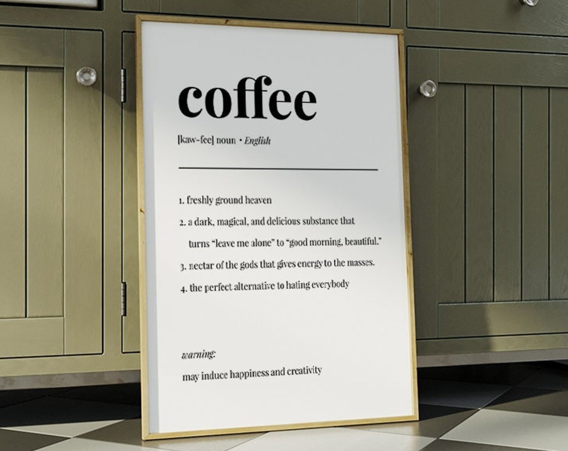 Coffee Bar Wall Art Boho Minimalist Prints Modern Art Bohominimalistdecor Trendy Coffee Art File