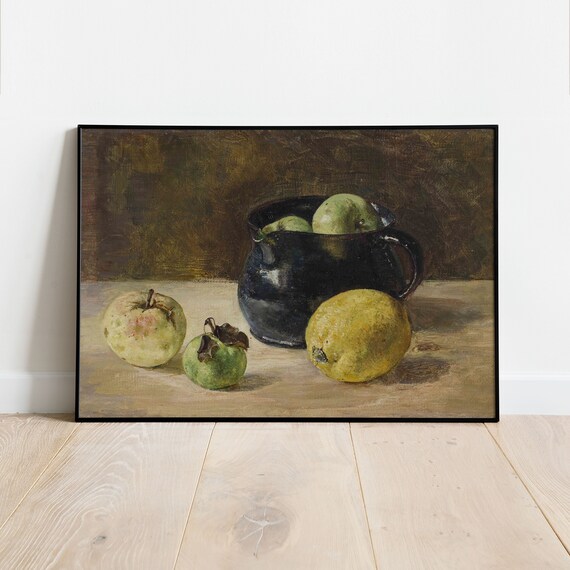 Nature Morte Art Print Vintage Art Print Fruit Kitchen Art Print Printables Instant Art Print