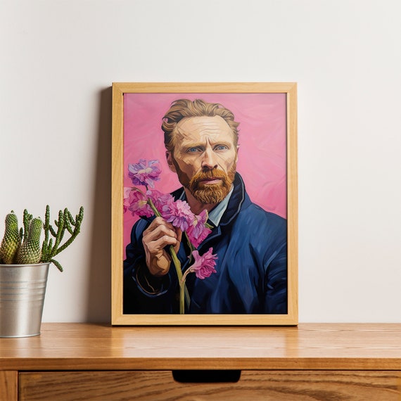 Van Gogh Art Print Portrait Painting Van Gogh Art Print Art File Instant Jpg Modern Art Print Art