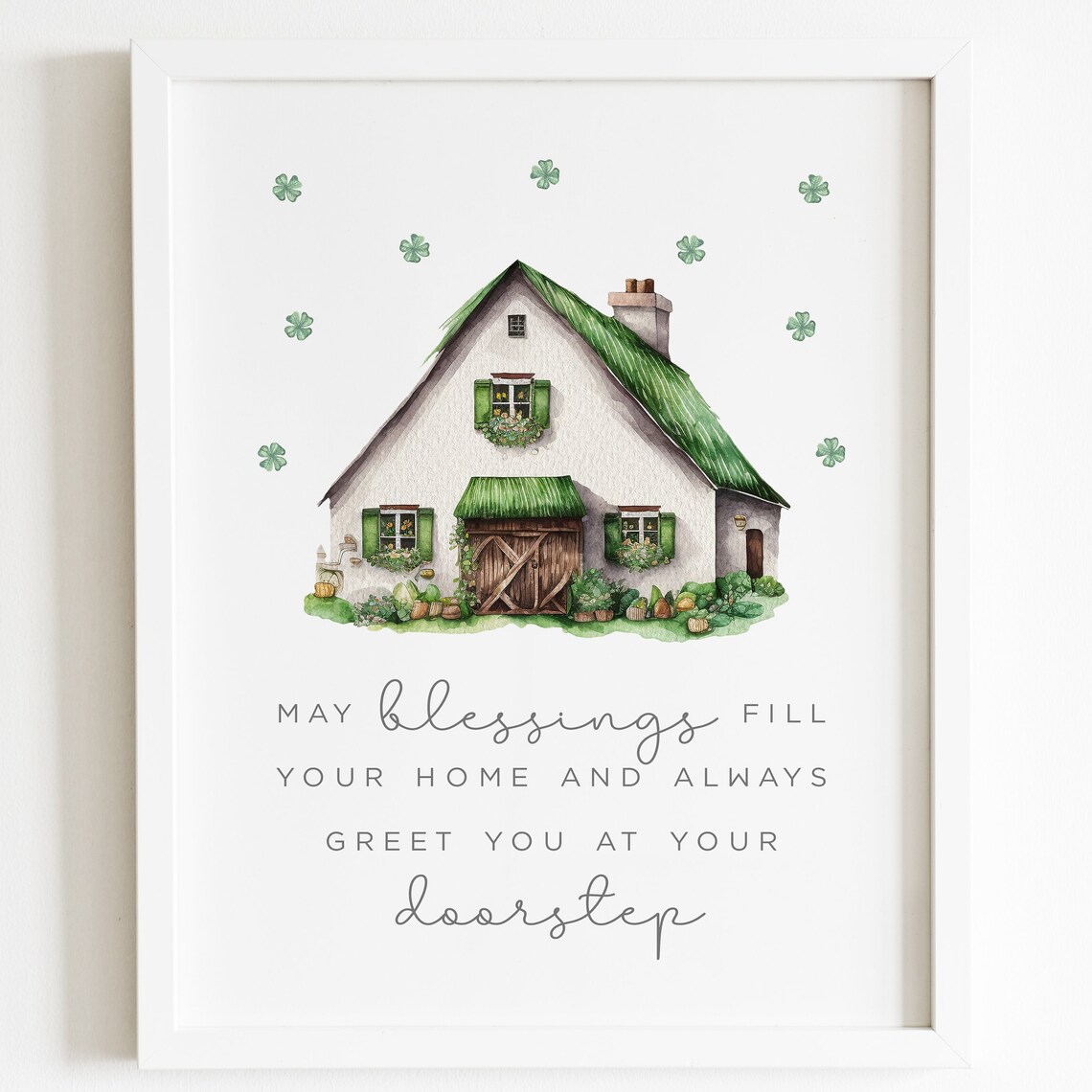 St Patricks Day Home Blessings Quote Poster