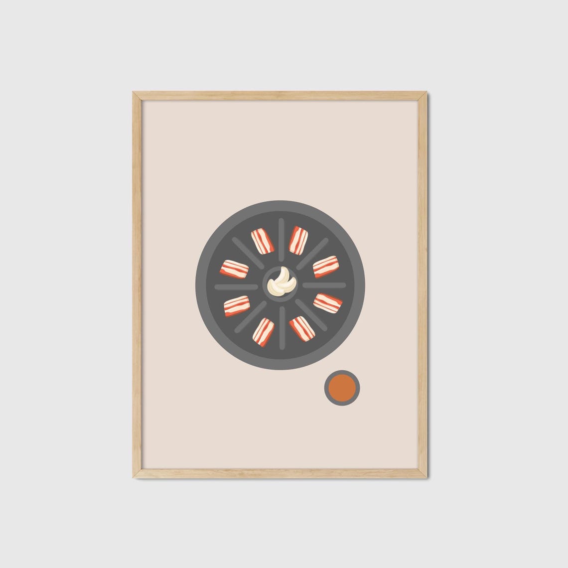 Samgyeopsal Pork Belly Grill Minimalist Korean BBQ Kitchen Poster