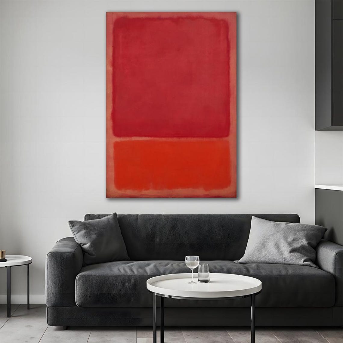 Mark Rothko Red Color Field Bold Abstract Minimalist Art Poster - Image 4