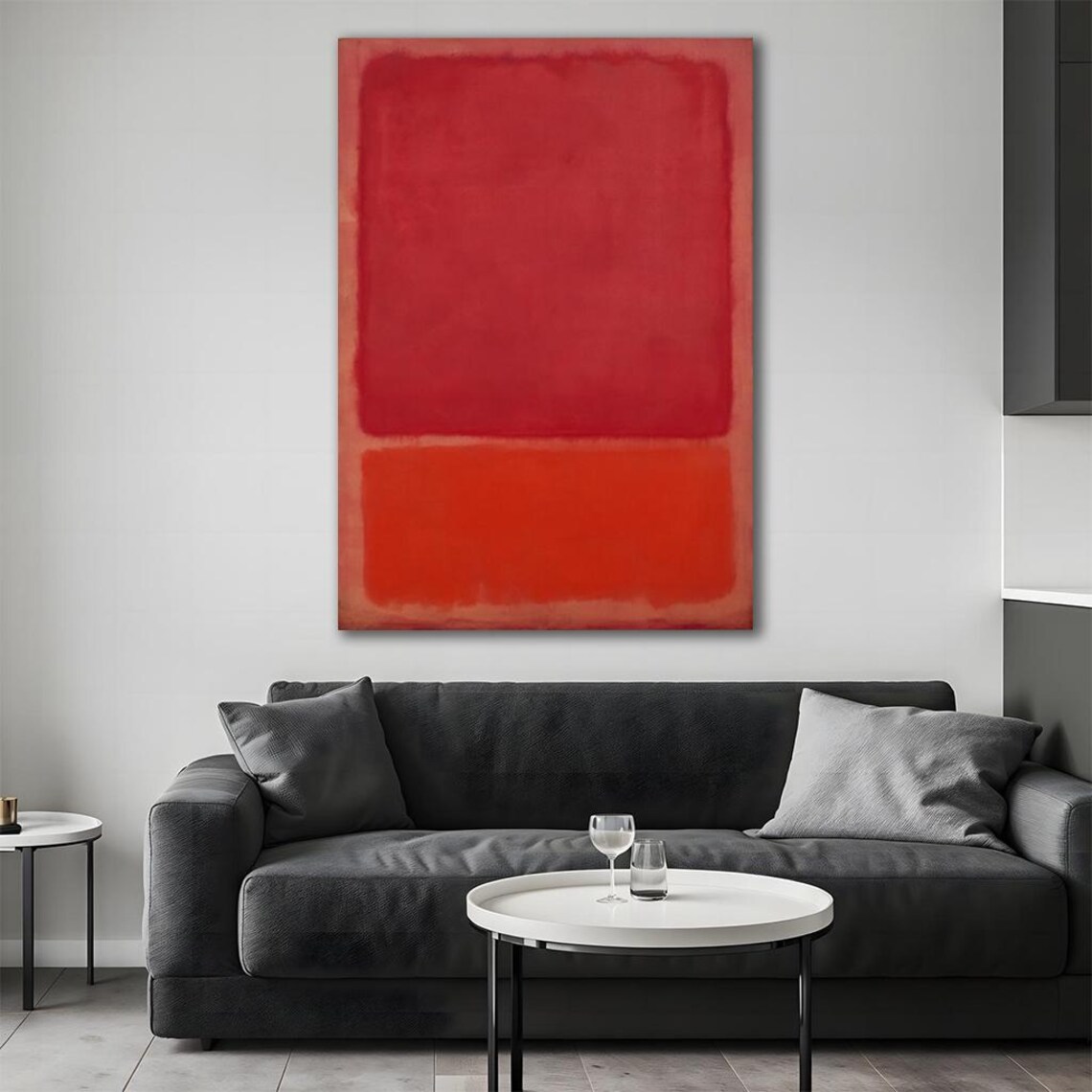 Red Mark Rothko Art Print Minimalist Abstract Wall Decor Contemporary Poster Modern Wall Art Gift - Image 4
