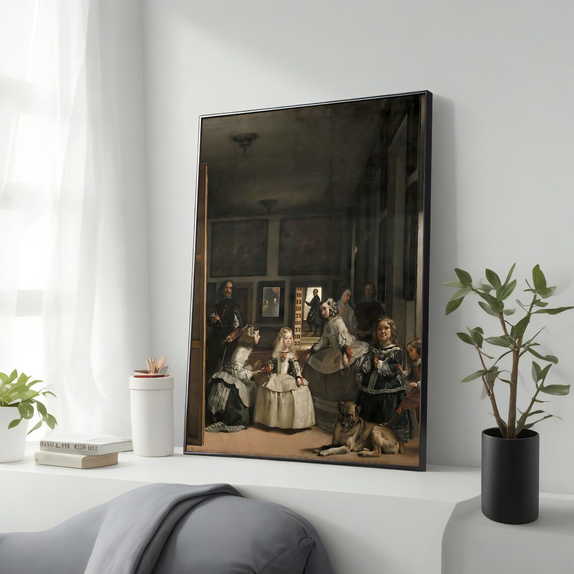 Diego Velzquez Print Las Meninas Reproduction Wall Art Framed Ready To Hang Framed Artwork Unique Gift