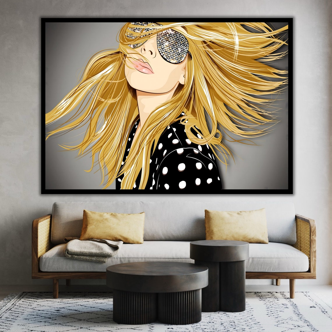 Blonde Woman Print Fashion Poster Ready To Hang Artwork Gift For Her Fashion Wall Art Cool Woman Art Unique Gift - Image 4