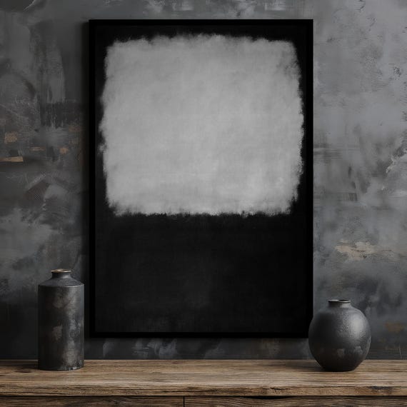Mark Rothko, Black And White Abstract Expressionism
