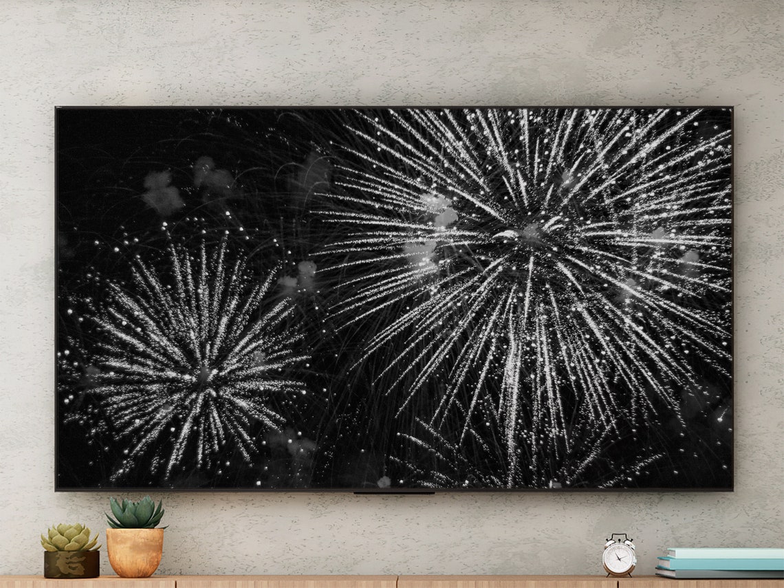 Frame TV Art Fireworks, Abstract Modern - Image 3