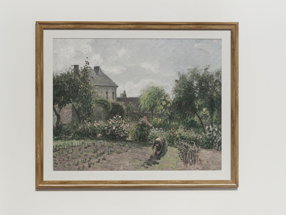 Garden Paintings Vintage Landscape Art Print - Image 2