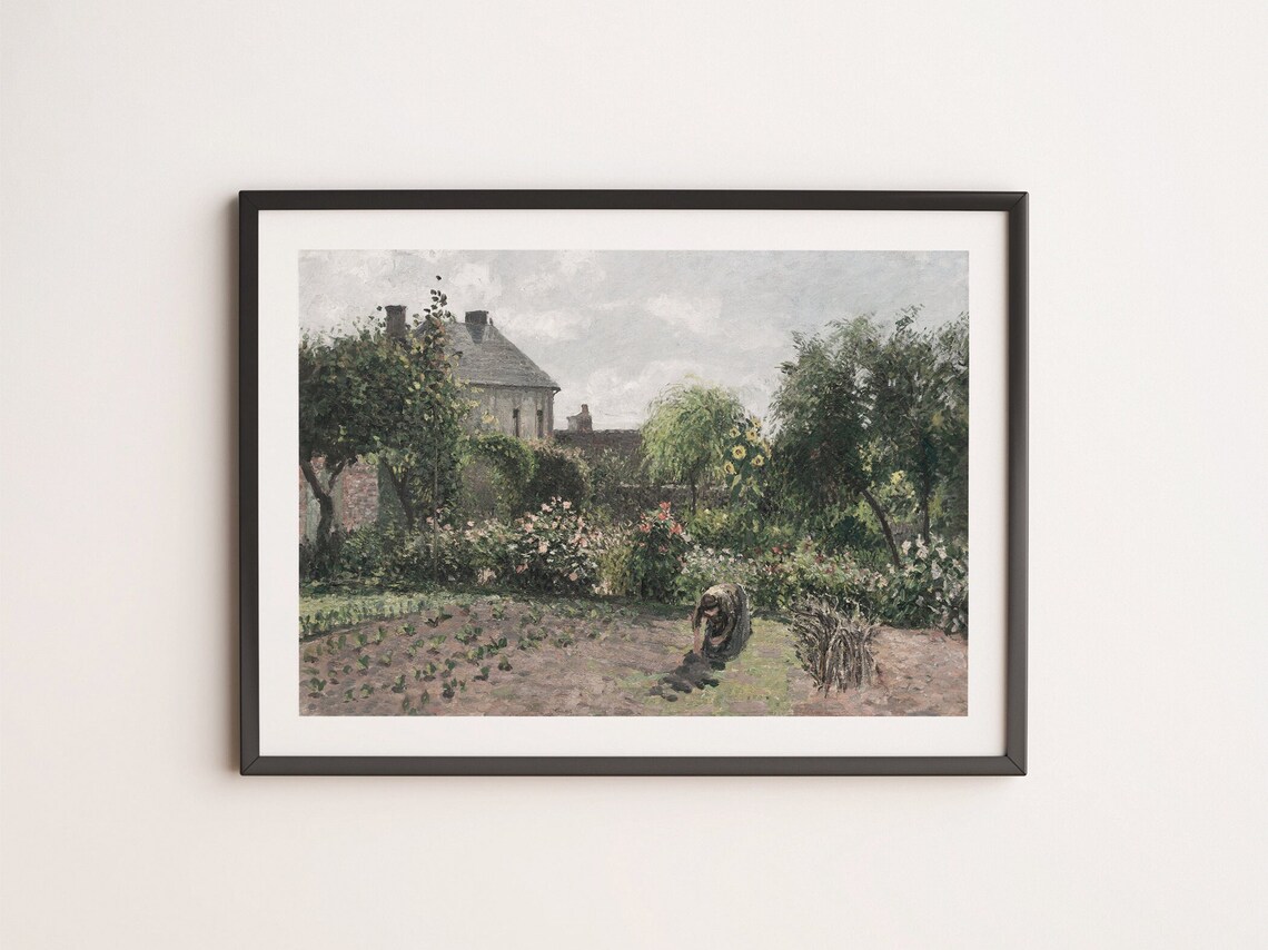 Garden Paintings Vintage Landscape Art Print - Image 4
