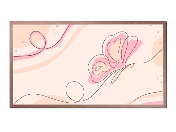 Frame Tv Art Butterfly Drawing Instant The Frame Tv Art Art For Tv
