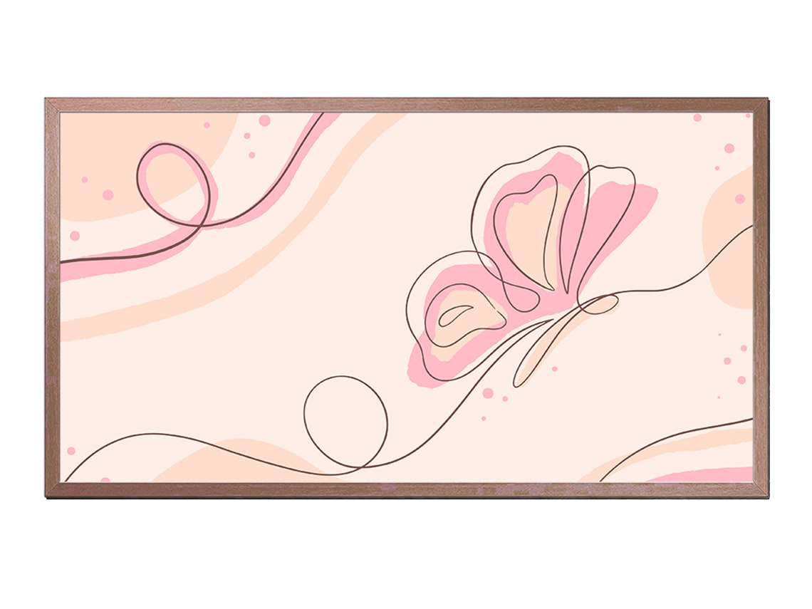 Frame Tv Art Butterfly Drawing Instant The Frame Tv Art Art For Tv