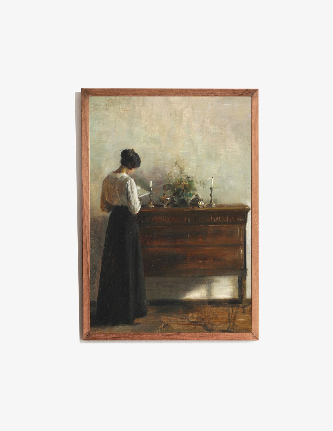 Vintage Woman Portrait Art Print, Antique Home Decor - Image 3