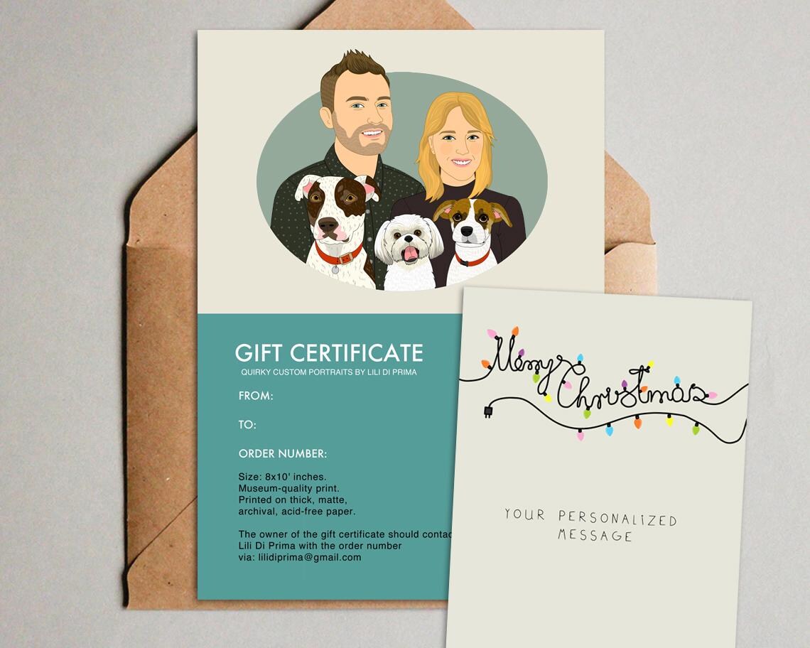 Couples Portrait With Pets, Gift Certificate - Image 6