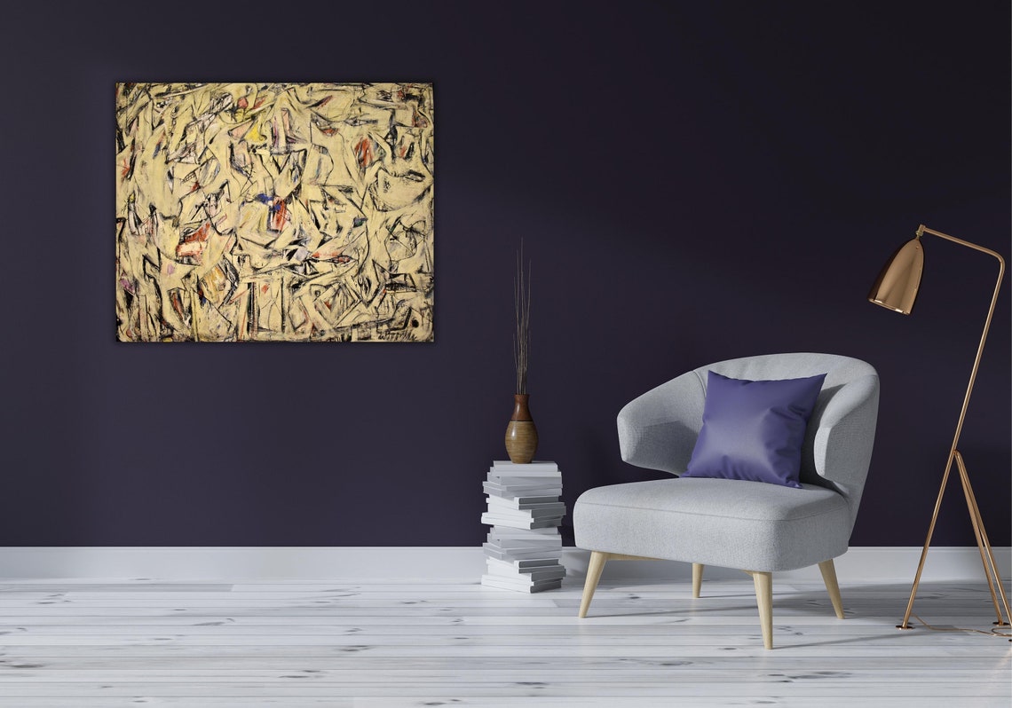 Willem de Kooning Abstract Expressionist Gestural Painting Poster - Image 3
