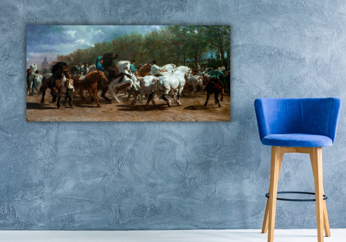 Horse Racing Print Rosa Bonheur Art Rosa Bonheur Horse Fair 1835 Poster Art Rosa Bonheur Art Painting Modern Wall Art - Image 3