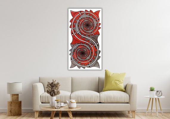 Surrealist Poster Design Whirlpools By Maurits Cornelis Escher Wall Art Print Decor For Home Office Poster Ready To Hang