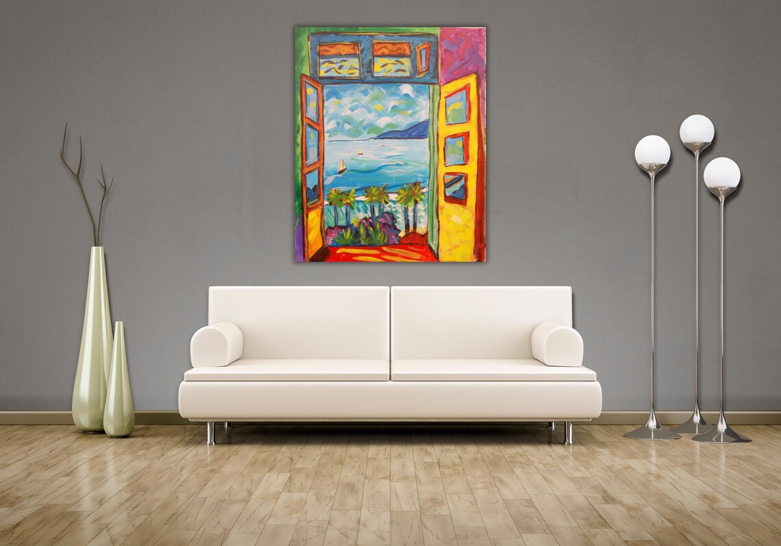 Henri Matisse Open Window Coastal Sailboats Fauvist Art Poster - Image 3