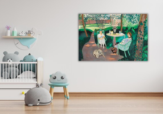 Henri Matisse Colorful Art Henri Matisse Tea In The Garden Henri Matisse Wall Art Matisse Print Matisse Poster Home Decor