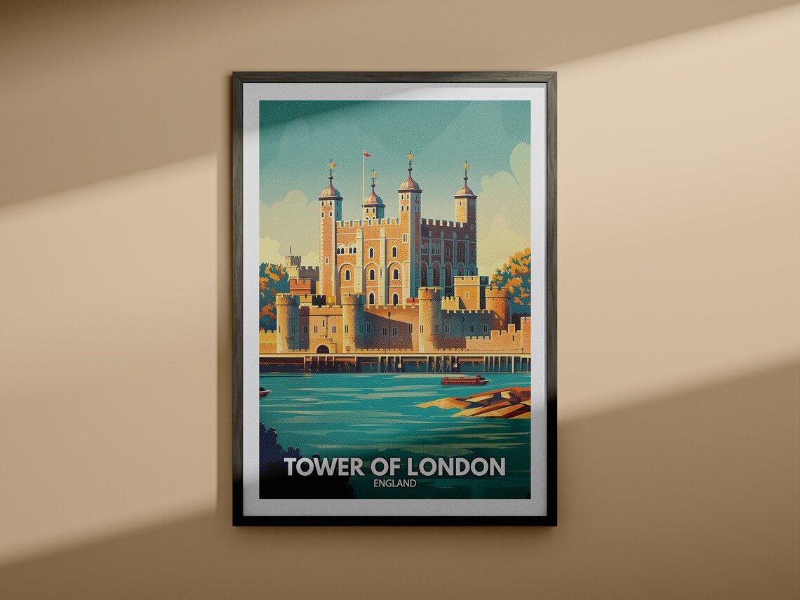 Tower Of London England Historic Fortress Thames River Poster - Image 4