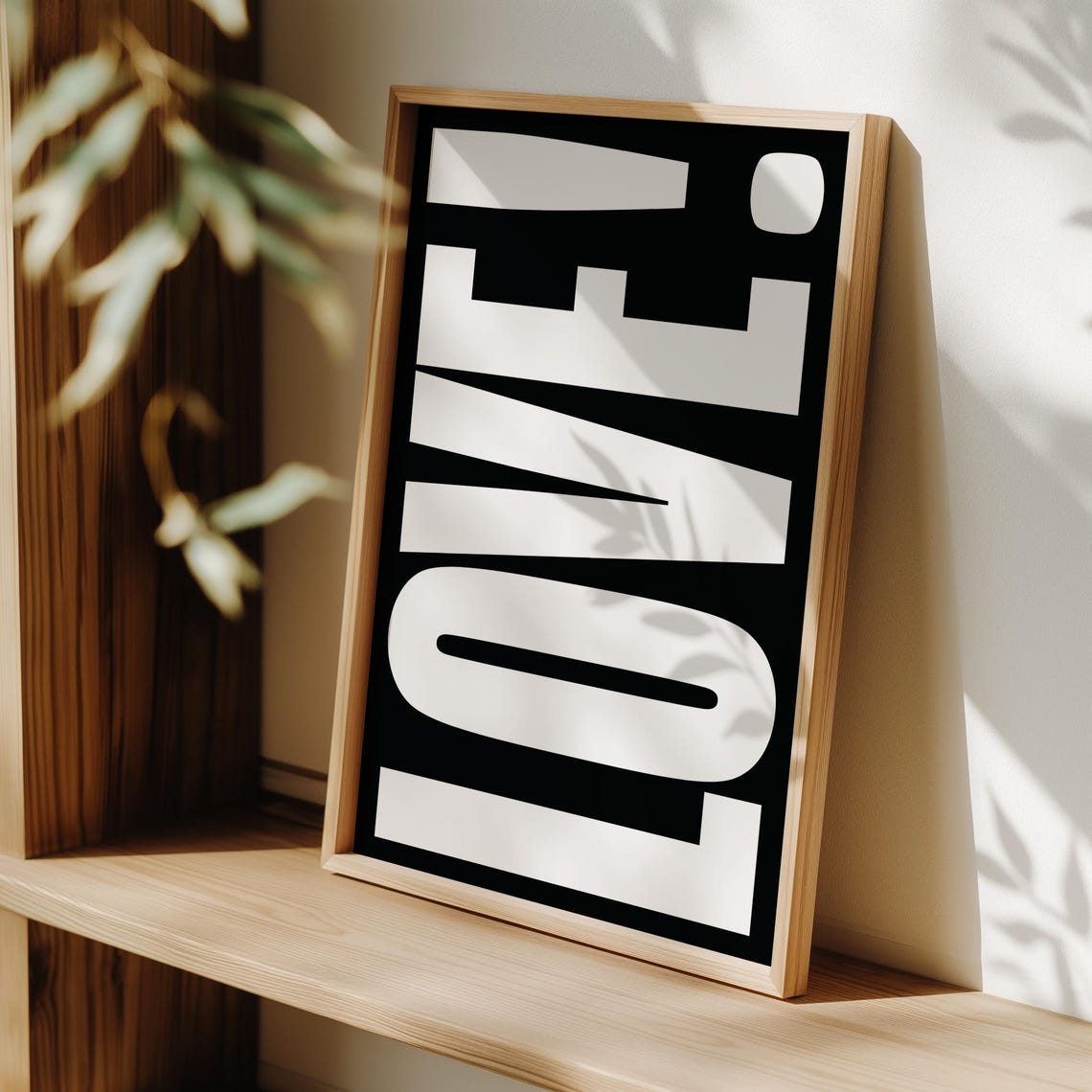 Love Typography Poster Modern Wall Art Horizontal Vertical Display For Bedroom Living Room Office Inspirational Print - Image 3