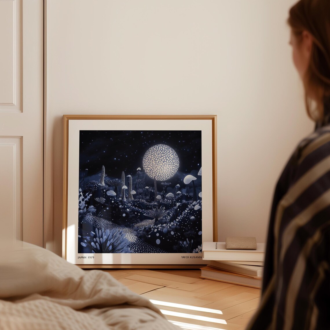 Surreal Night Mushroom Art Print, Yayoi Kusama Inspired - Image 2