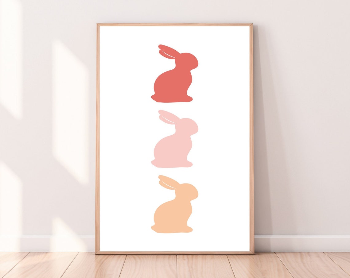Easter Bunny Nursery Wall Art Poster - Image 5