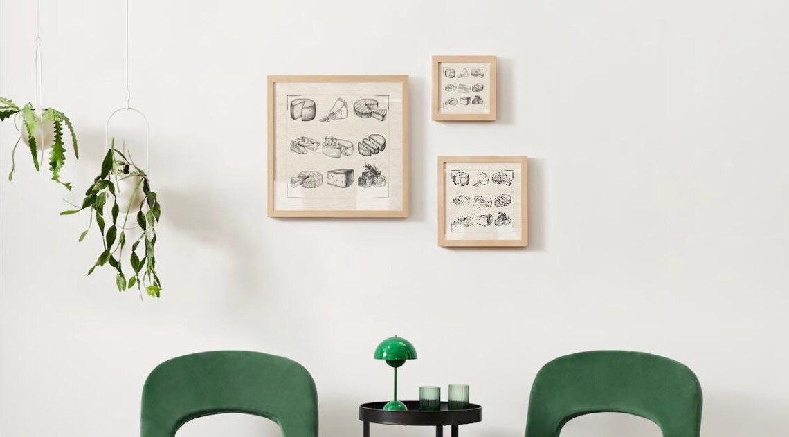 Cheese PDF, Charcuterie Gallery Wall Decor - Image 2