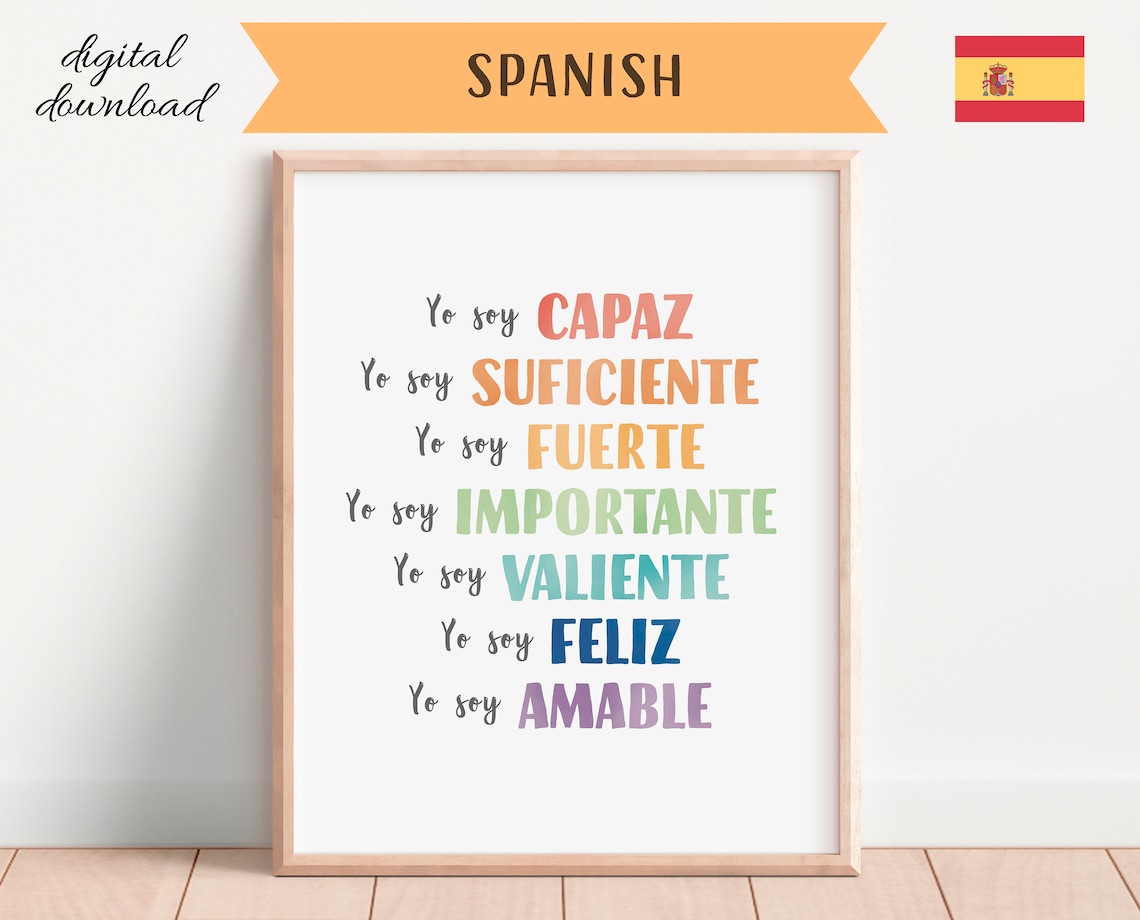Kids Positive Affirmation Wall Art, Motivational Poster - Image 4