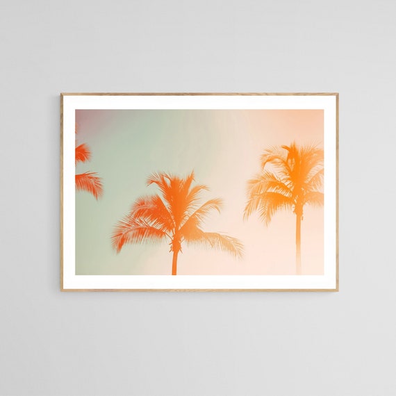 Palm Tree Print, Tropical Boho Art Print