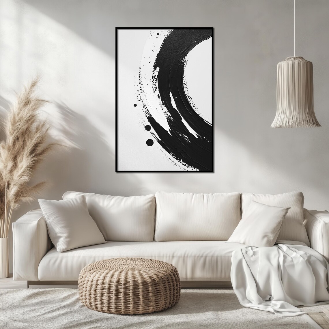 Zen Enso Circle Art Print, Minimalist Japanese Inspired - Image 2