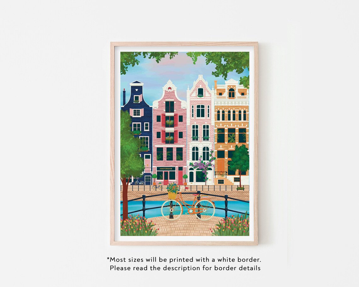 Amsterdam Art Print, By The Canals - Image 2