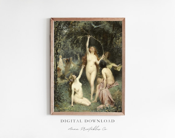 Nymphs in the Forest Classical Mythology Art Print