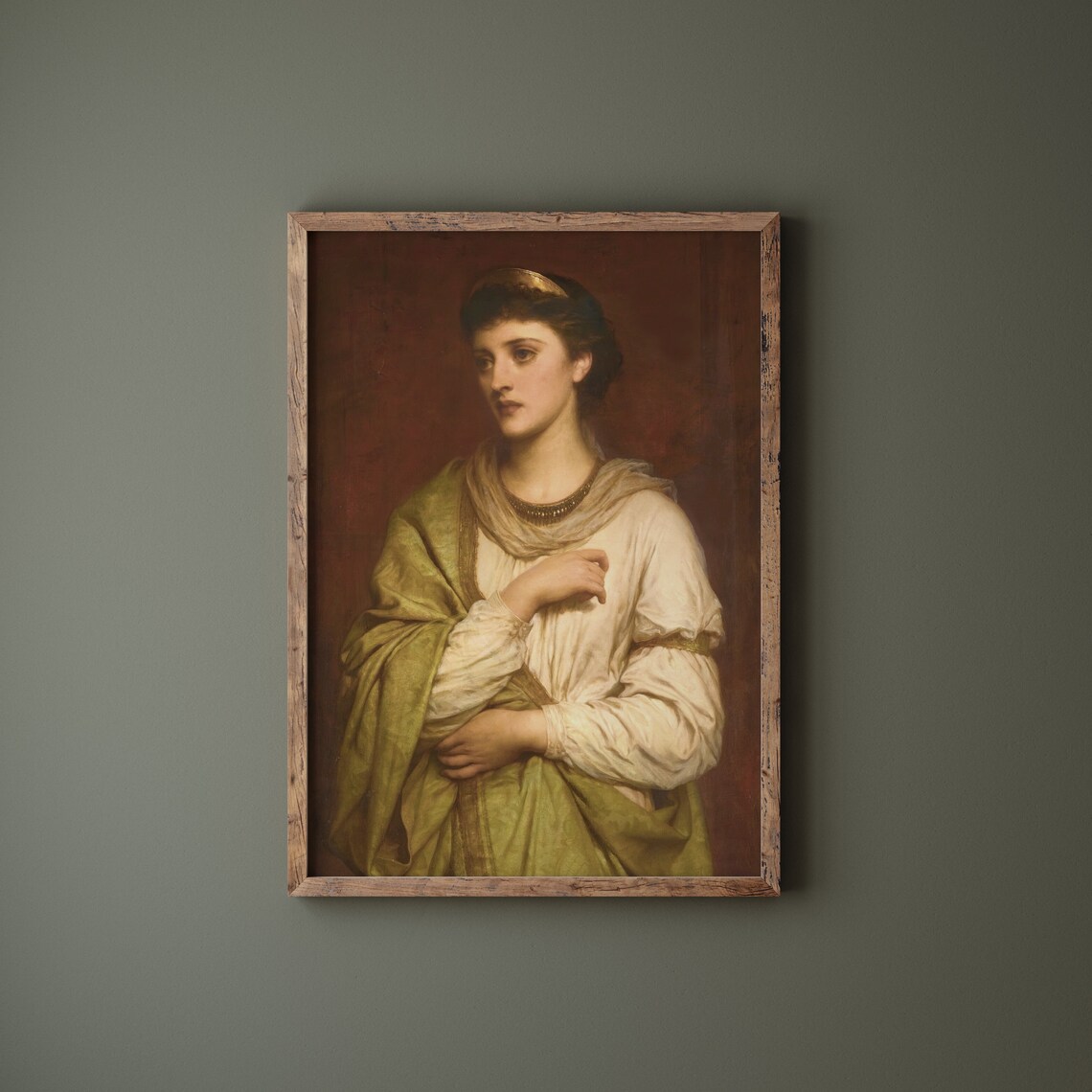 Antique Roman Maiden Classical Vintage Portrait Woman Poster - Image 2