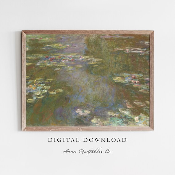 Monet Water Lily Pond Impressionist Fine Art Landscape Poster