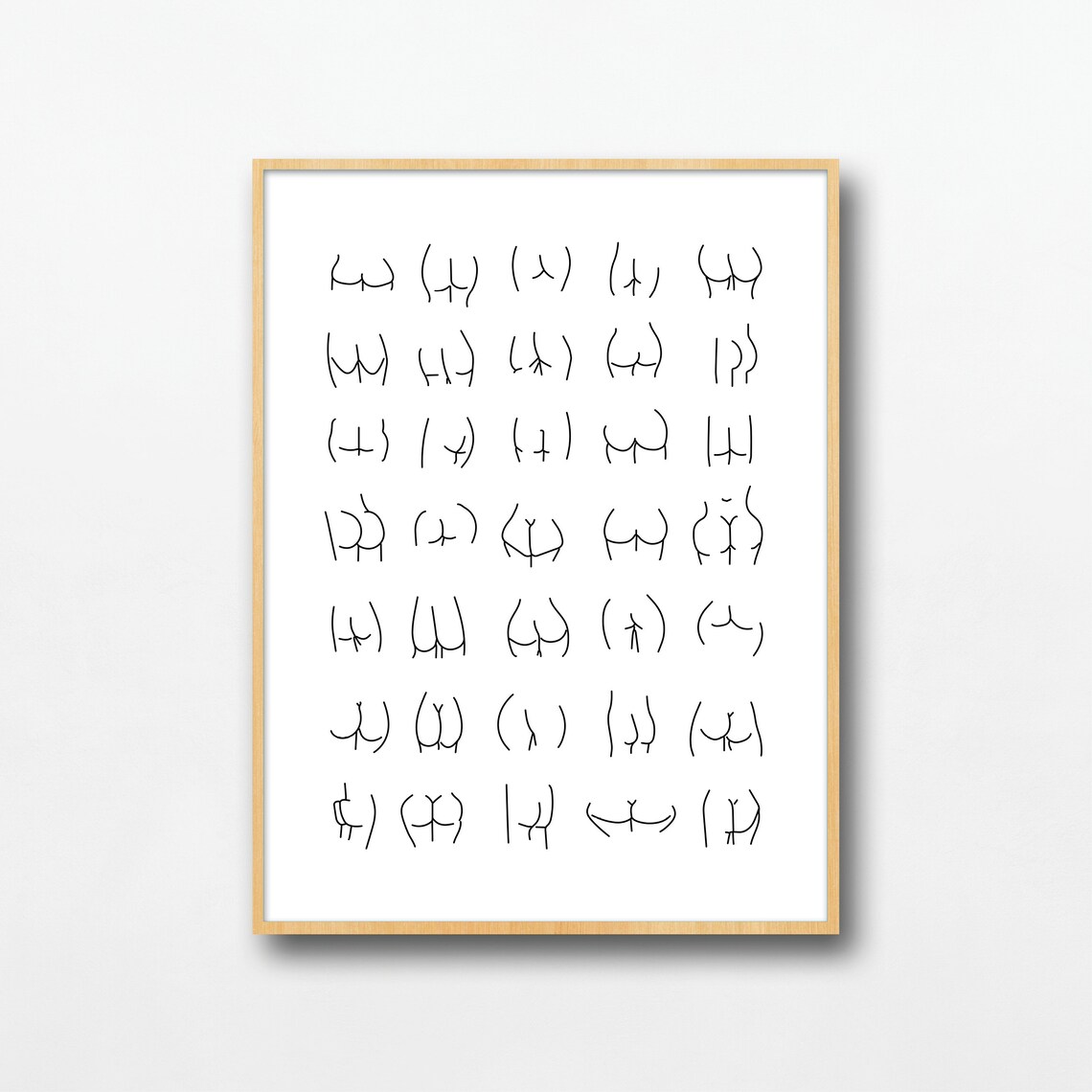 All Bums Welcome Bathroom Sign Art Print - Image 2