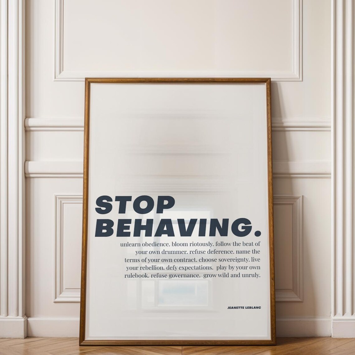 Stop Behaving Feminist Quote, Women Empowerment