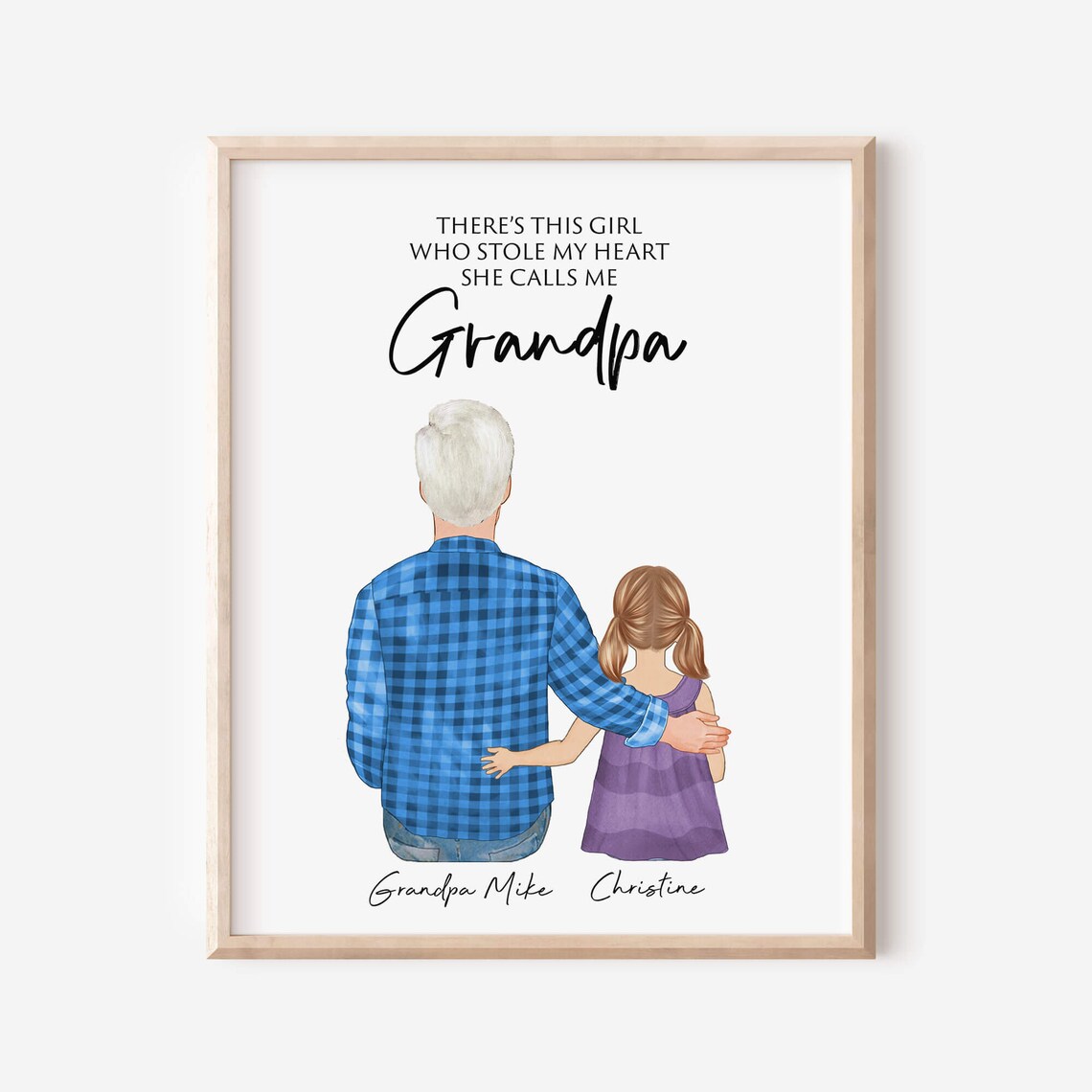 There's This Girl Who Stole My Heart She Calls Me Grandpa Poster
