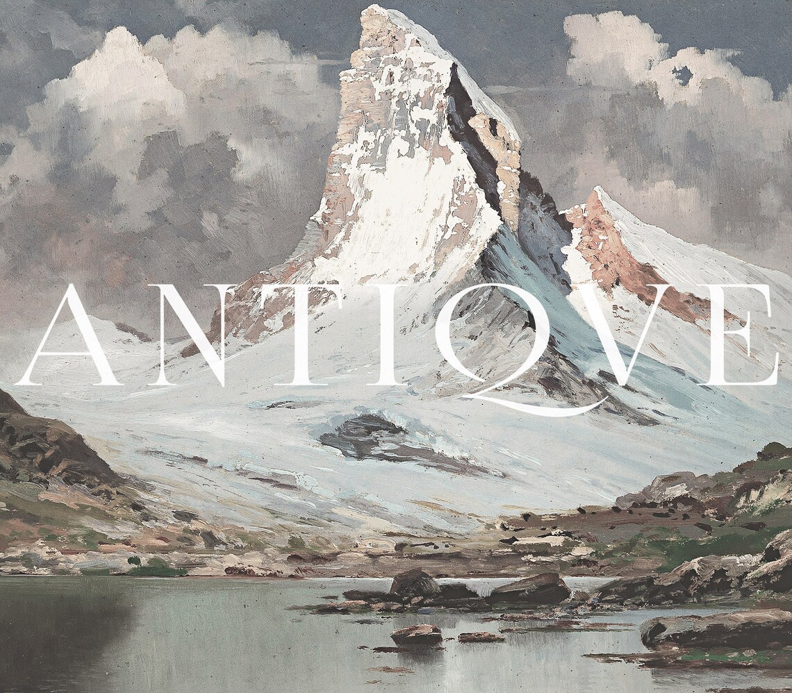 Snowy Mountain Landscape, Country Lodge Art Print - Image 4