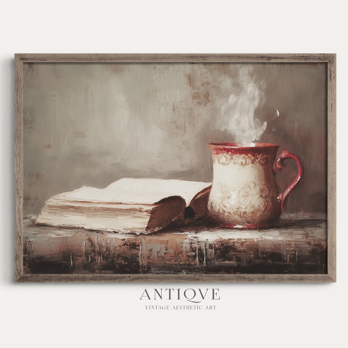 Cozy Winter Print, Rustic Christmas Farmhouse Art Print
