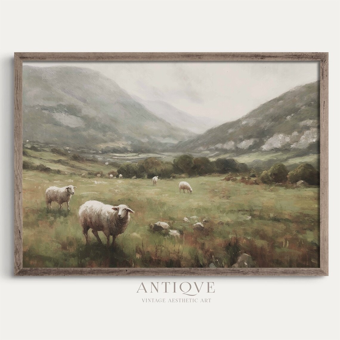 Sheep In The Irish Hills, Irish Countryside Art Print - Image 2