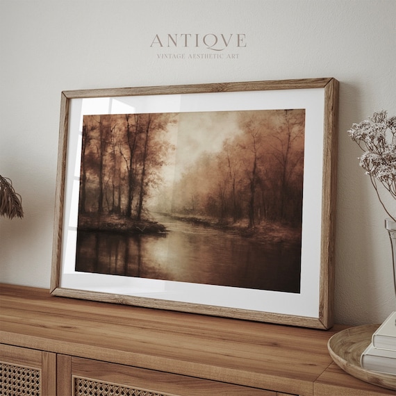 Fall Landscape - Rustic Autumn Art