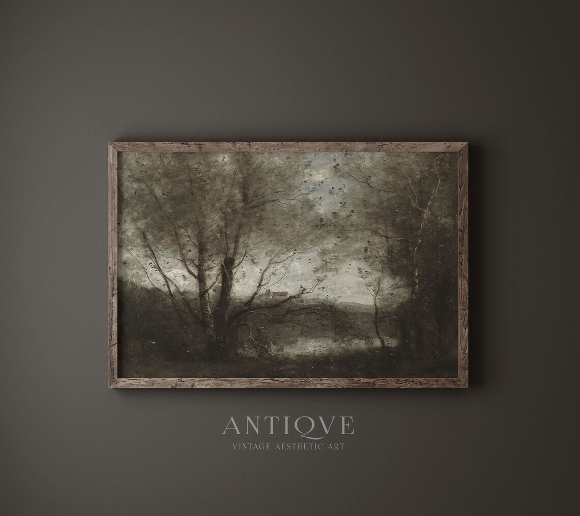 Moody Vintage French Country Forest Spring Art Print - Image 4