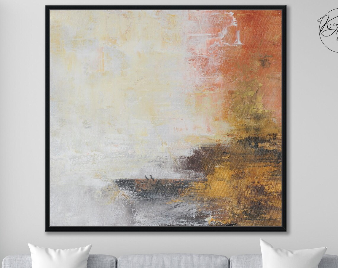 Textured Abstract Painting, Oversize Wall Art Print - Image 4