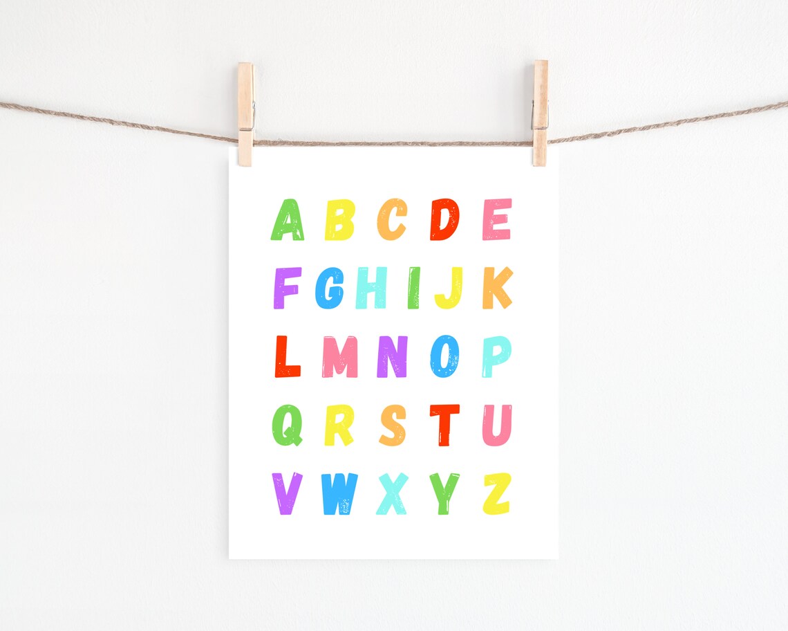 ABC Poster, Alphabet Art for Playroom or Classroom - Image 3