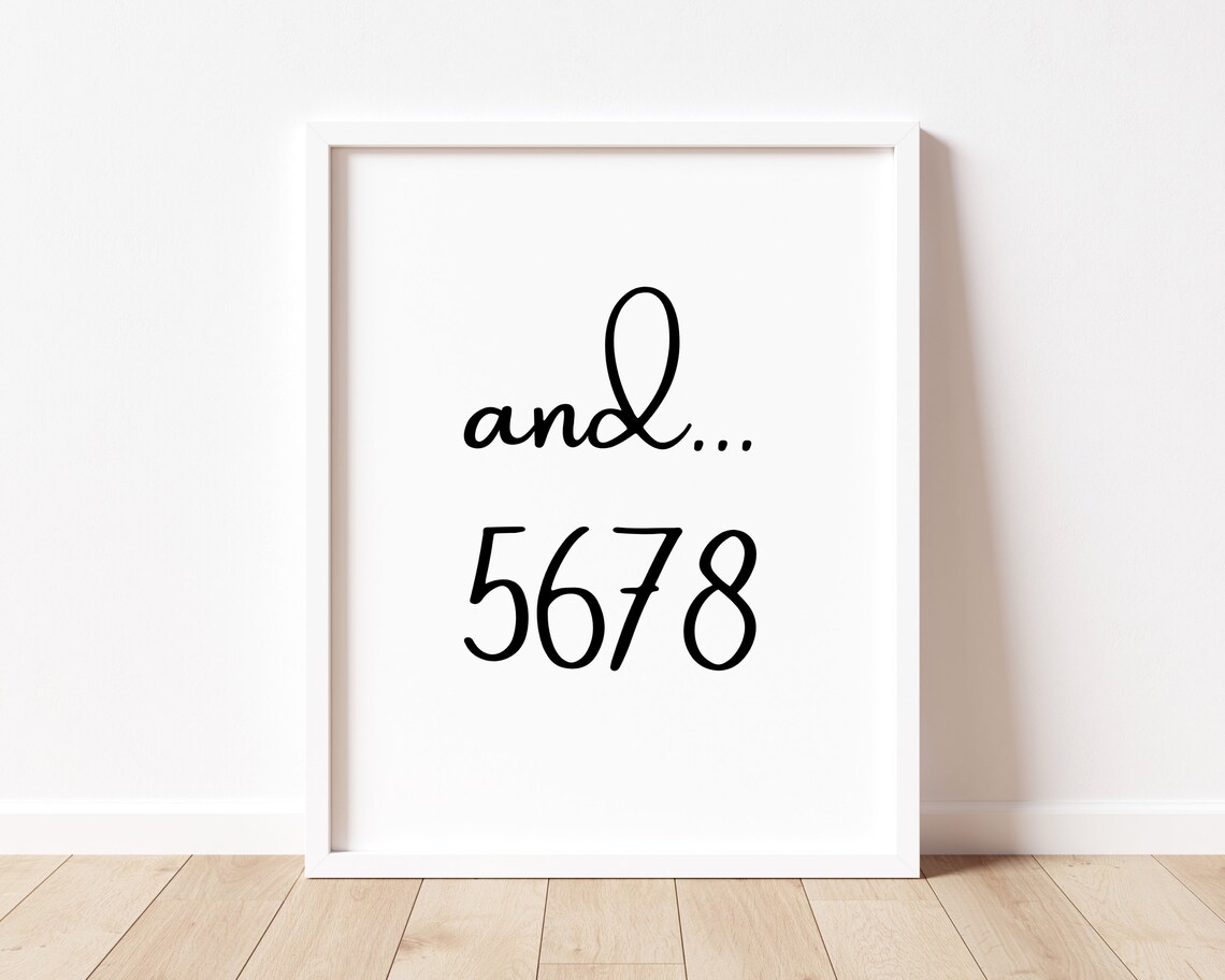 And 5678 Dance Studio Motivational Quote Art Print - Image 2