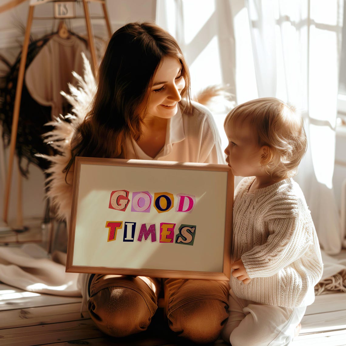 Good Times Magazine Letters Art Trendy Preppy Room Decor Funky Aesthetic Wall Art For Teen Girl Or College Dorm - Image 2