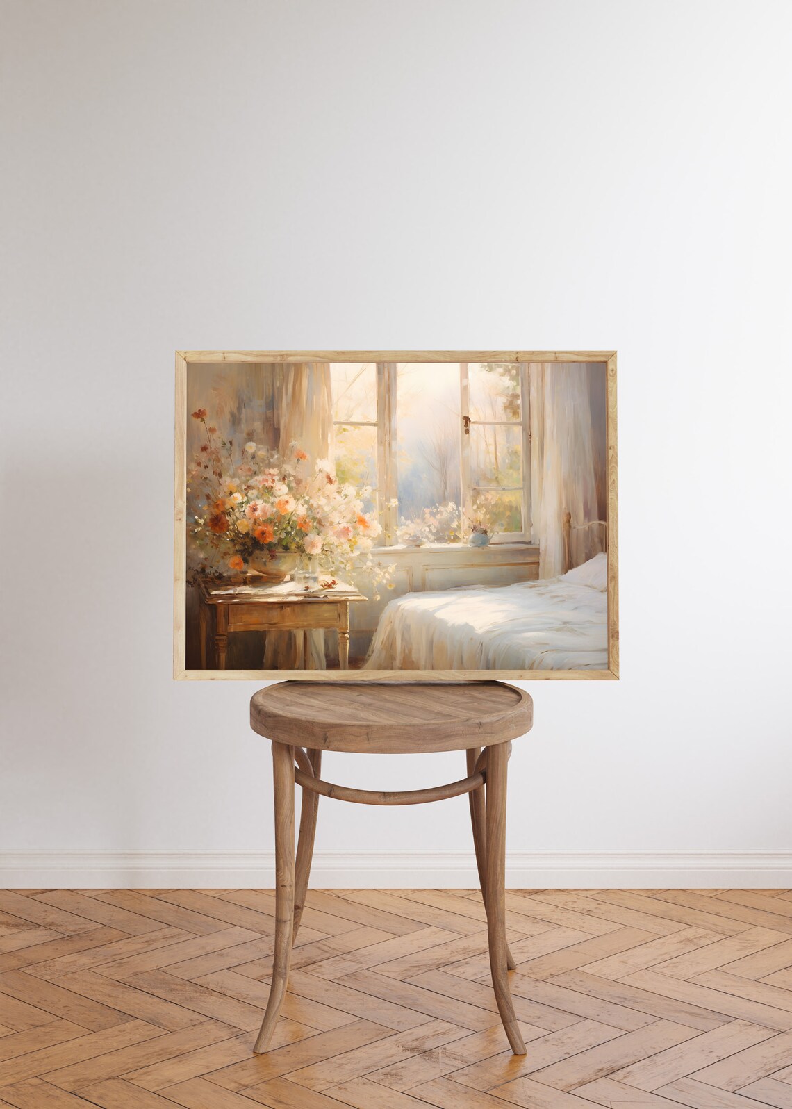 Flowers In Bedroom Wall Art Above Bed Wall Art Bedroom Wall Art Female Bedroom Art Grandmillennial Aesthetic Flower Decor - Image 5