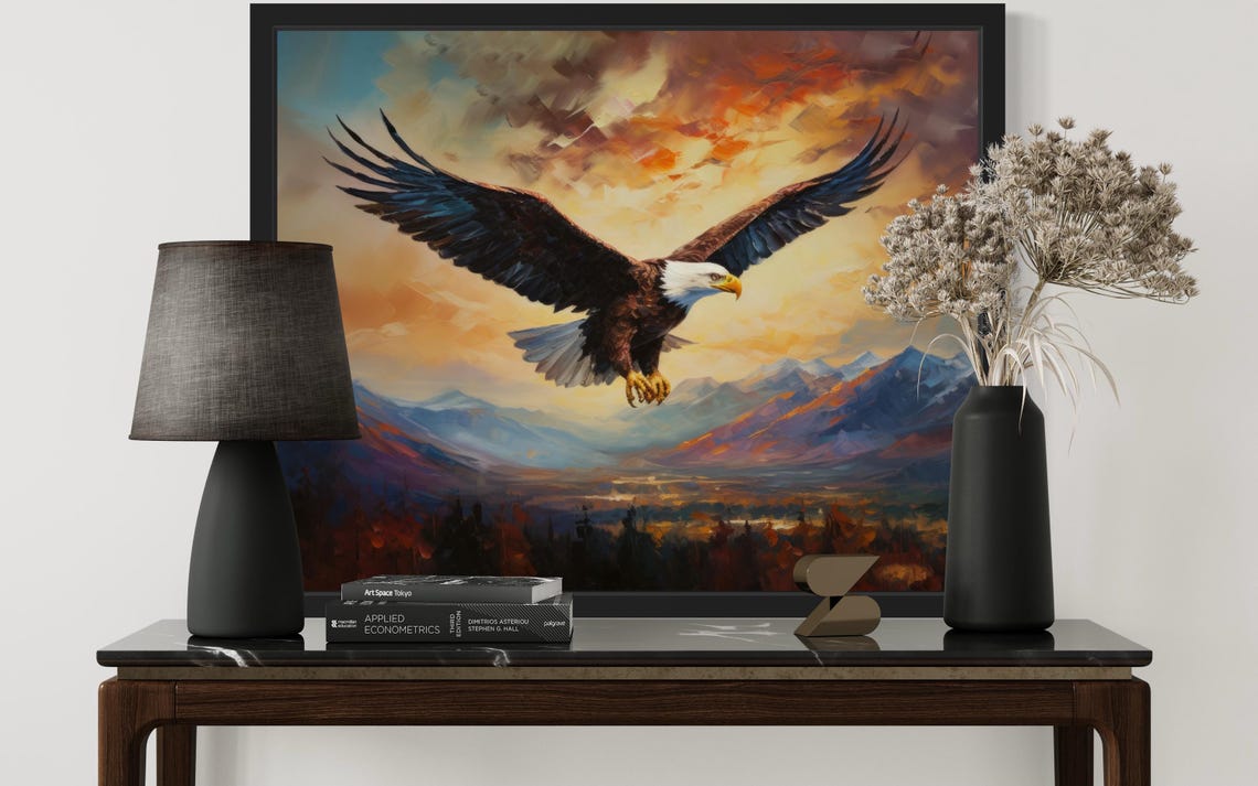 Bald Eagle Abstract Art Print - Image 3