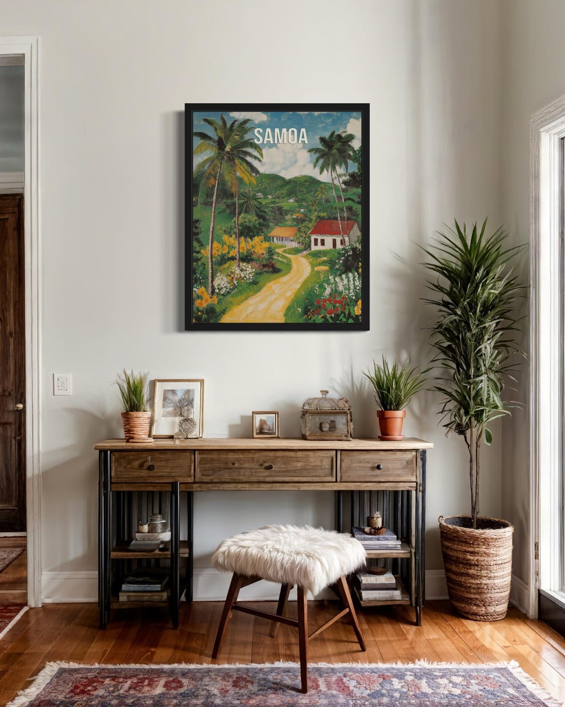 Samoa Europe Scenery Travel Poster - Image 3