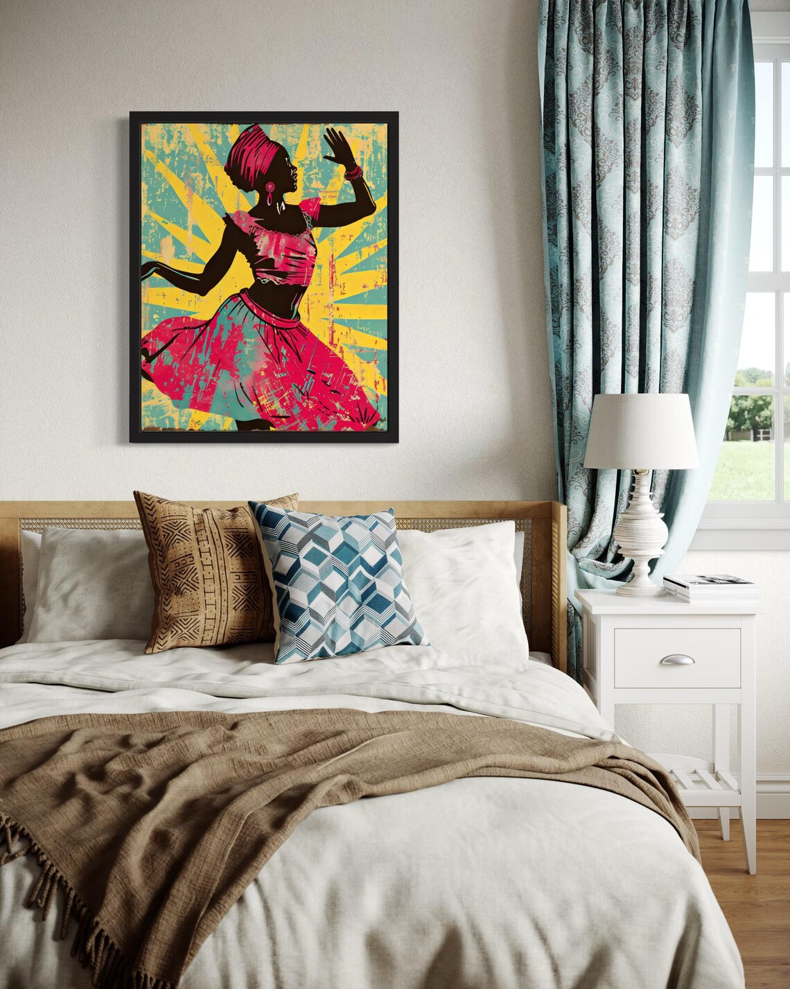 Dance Africa Art Print Wall Art Poster Original Paint Artwork Artwork Decor - Image 4
